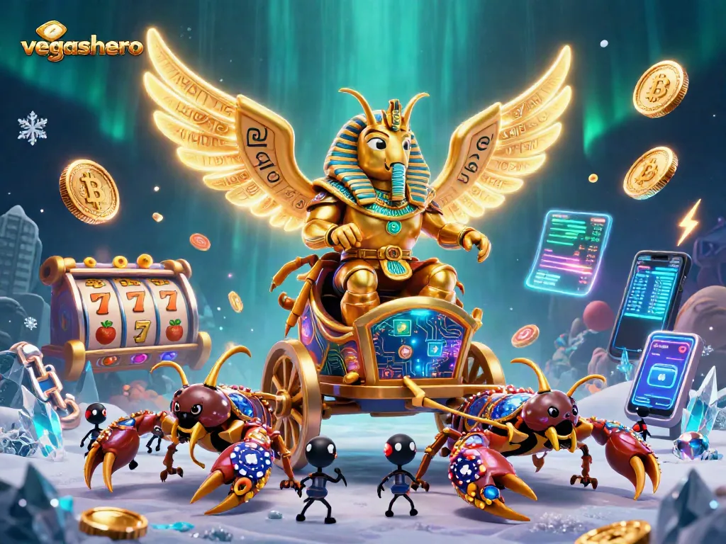 Engage with vegashero's vibrant online casino world featuring epic slots and crypto elements.